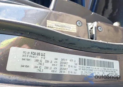 2016 Jeep Compass Latitude from USA, damaged, VIN 1C4NJDEB9GD714751